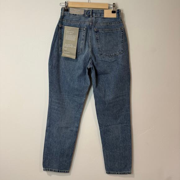 Everlane Women's Jeans The Curvy 90s Cheeky Straight NEW NWT 27 Vintage Mid Blue - Picture 7 of 9